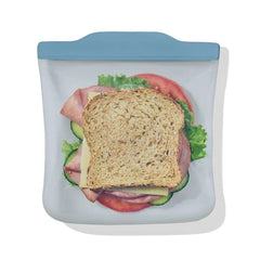 Silicone Reusable Bag Sandwich (28 oz) - Blue