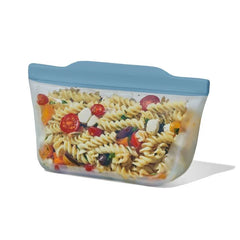 Silicone Reusable Bag Stand-Up Quart (32 oz) - Blue