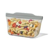 Silicone Reusable Bag Stand-Up Quart (32 oz) - Light Grey