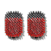 Outdoor Nylon Grill Brush Set of 2 Replacement Heads