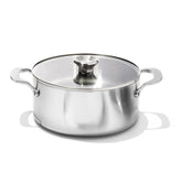 Stainless Steel Mira Series 5.2qt Casserole And Lid