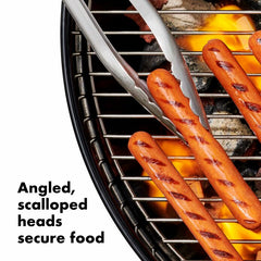 Grilling Tongs with Built-In Bottle Opener