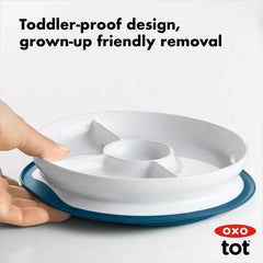 Stick & Stay Suction Divided Plate