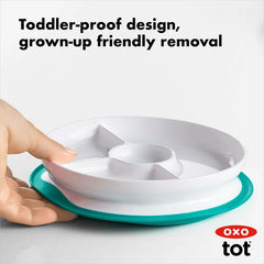 Stick & Stay Suction Divided Plate