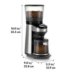 Conical Burr Coffee Grinder with Integrated Scale