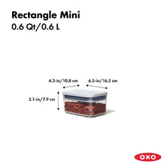 POP Container - Rectangle Mini (0.6 Qt.)