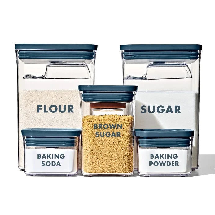 8-Piece Prelabeled Baking POP Container Set