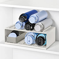 Water Bottle Organizer with Accessory Bin