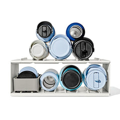 Water Bottle Organizer with Accessory Bin