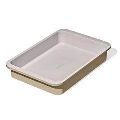 Non-Stick Pro Ceramic Coated Metal Bakeware 9" x 13" Cake Pan - Biscuit