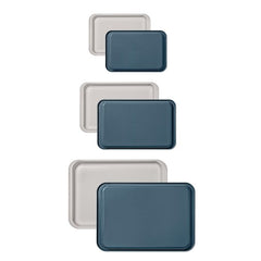 Non-Stick Pro Ceramic Coated Metal Bakeware 3Pc Set - Storm Blue