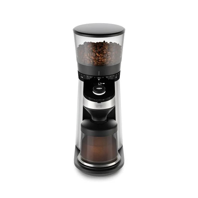 Conical Burr Coffee Grinder with Integrated Scale