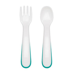 On-the-Go Plastic Fork and Spoon Set with Travel Case
