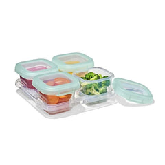Baby Blocks Food Storage Containers (6 oz) - Opal